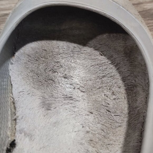 Crocs Ballet Flats Sz 8 Grey Rubber Minimalist Round Toe Comfort Ballerina Shoe - Picture 10 of 14